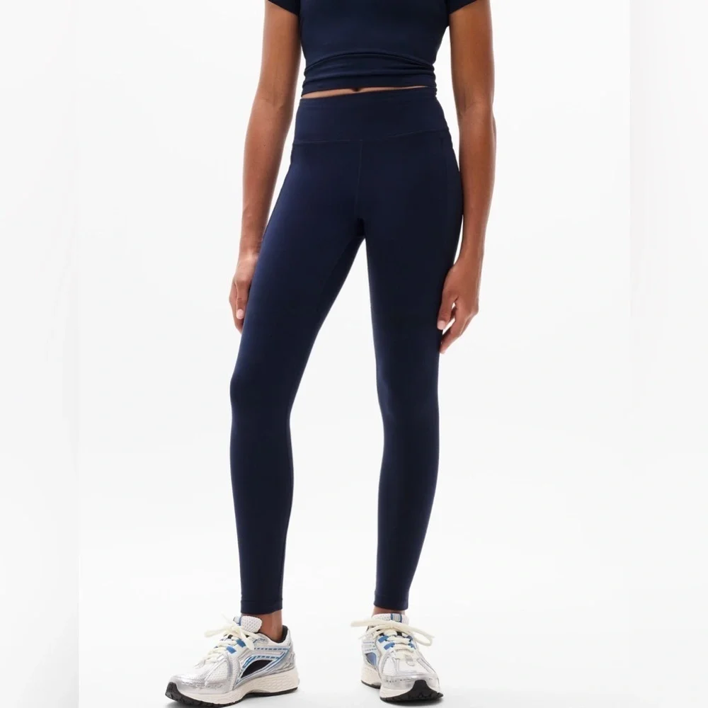 NWT Athleta Girl High Rise Stash Your Treasures Navy Tight Size XS/6